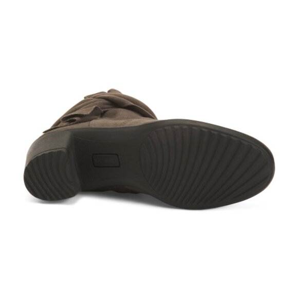 IMAC Made In Italy Suede Heel Booties With Ornament Detail - Picture 3 of 3